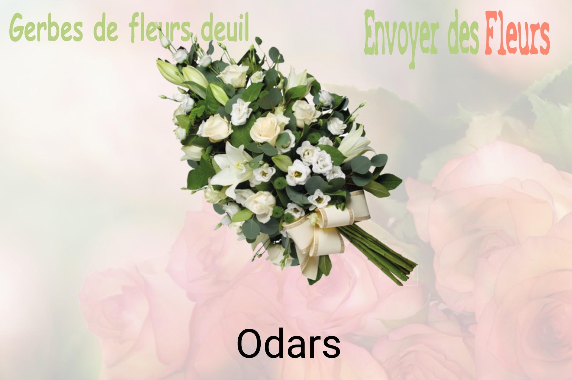 Gerbe de fleurs de deuil livrée à Odars
